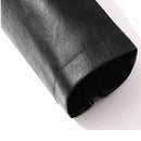 2025 new men's trendy coat leather jacket, PU jacket, black, light green optional, Asian size M-7XL