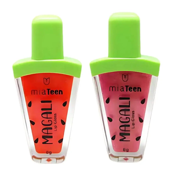 Kit c/ 2 Lip Gloss Moisturizing Lip Magali Smell Watermelon Mia Make
