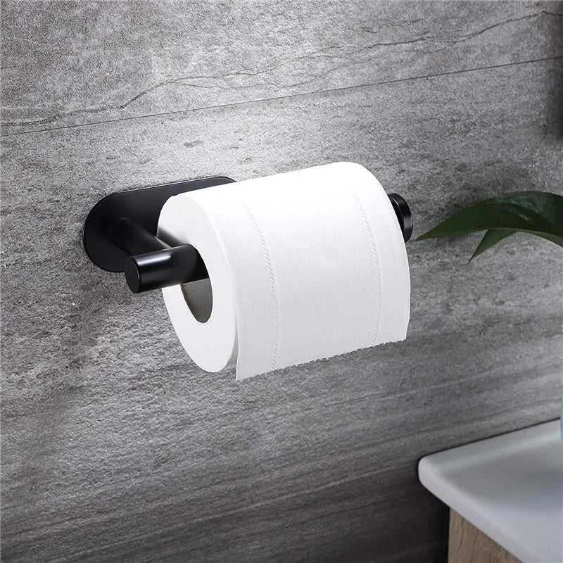 Kitchen Paper Towel Holder Adhesive Tissue Hanger Toilet Roll Paper Dispenser Cabinet Storage Napkin Rack Bathroom Accessories