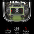 kemei km-TX7 Waterproof LCD Digital Display Razor USB Charging Camouflage Transparent Body Electric Shaver For Man