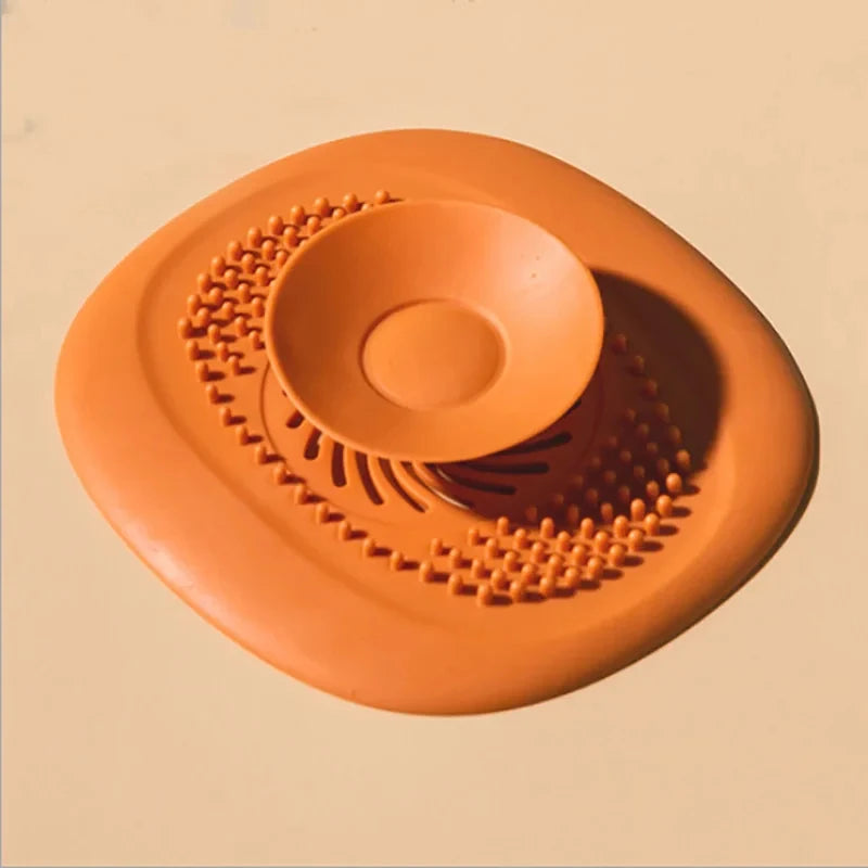 Silicone Anti-blocking Bathtub Stopper for Bathroom Floor Drain Shower Sink Kitchen Household Strainer Tools