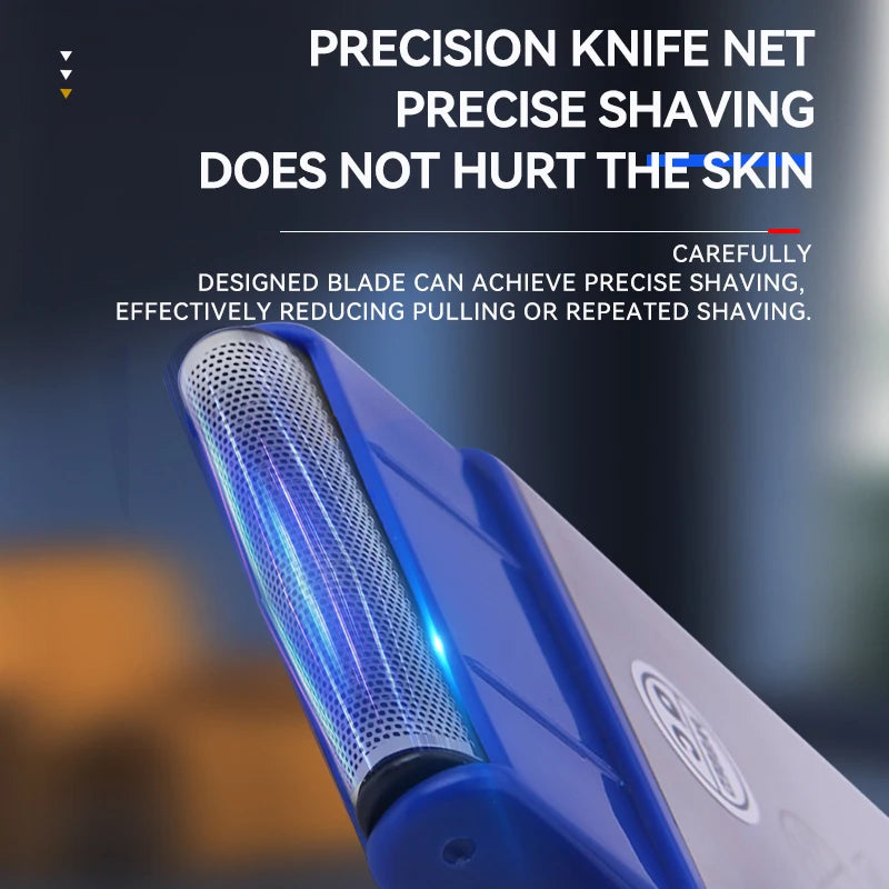 Kemei T100 Portable Travel Shaving Machine Men Beard Trimmer Mini Electric Shaver Rechargeable Foil Reciprocating Safety Razor