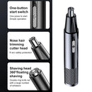 Electric Nose Hair Trimmer Beard Clipper Rechargeable Multi-kinetic Washable Shaving 2in1 Nose Ear Hair Trimmer Electric Razor