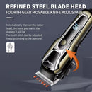 Kemei Professional Hair Clipper Electric Barber Clipper USB Rechargeable Hair Trimmer for Men  LCD Display Haircut Set KM-PG1990