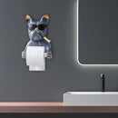 Sleek Dog Sculpture Paper Towel Holder for Modern Home Decor