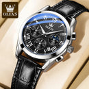 OLEVS 2871 Multifunctional Men's Watches Stainless steel Luminous Waterproof Luxury Men Wristwatch Business Watch Man