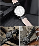 MAOYUAN 2025 New Top Men's Watch Calendar Sports Leisure Fashion Style Brown Black Leather Waterproof Quartz Watch