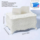 European Style Tissue box, High-end Hotel Restaurant Napkin Extraction Box, Living Room Desktop Paper Extraction Storage Box