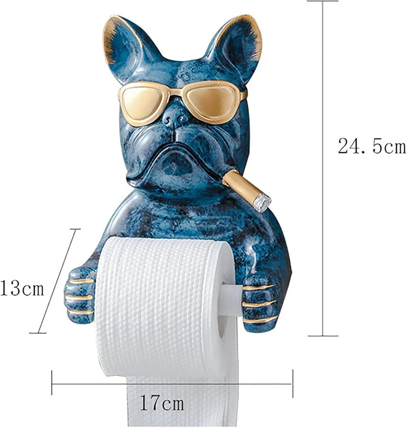Sleek Dog Sculpture Paper Towel Holder for Modern Home Decor