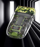 kemei km-TX7 Waterproof LCD Digital Display Razor USB Charging Camouflage Transparent Body Electric Shaver For Man