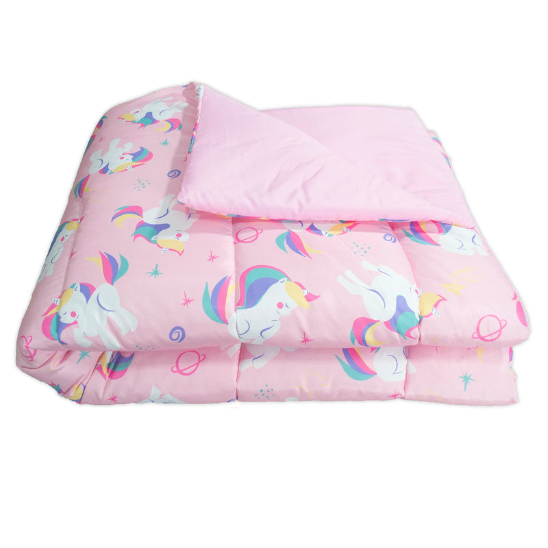 Single Duvet Double Face Single Printed 01 Piece Unicorn