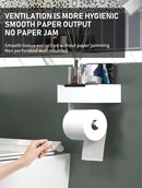 Tissue holder, non perforated toilet paper holder, bathroom privacy tissue box, roll paper holder, wet wipe box
