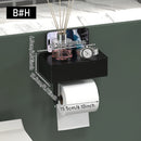 Tissue holder, non perforated toilet paper holder, bathroom privacy tissue box, roll paper holder, wet wipe box