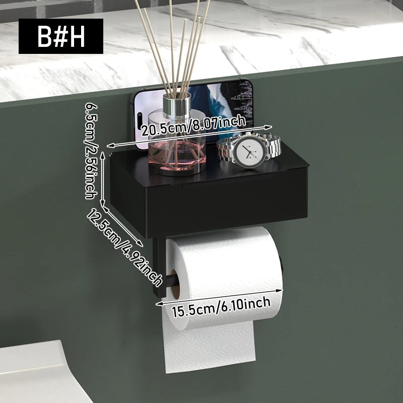 Tissue holder, non perforated toilet paper holder, bathroom privacy tissue box, roll paper holder, wet wipe box