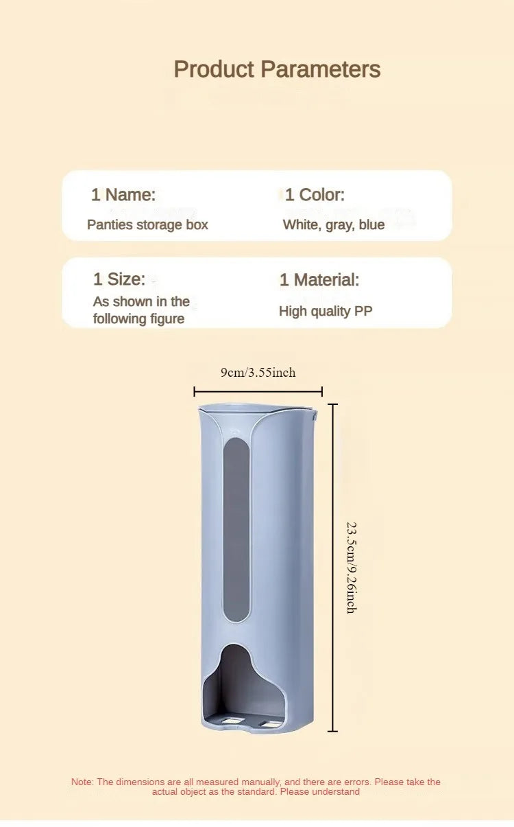 Kitchen Plastic Bag Holder Organizer Wall Hanging Garbage Bag Storage Box Bathroom Trash Bag Bucket Dispenser Kitchen Accessory