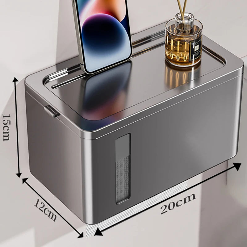 Bathroom Accessories Paper Towel Dispenser Wall Tissue Dispenser Paper Towel Holder Punch Free Towel Dispenser for Toilet