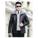 Leather Jacket Men Coats 2024 Brand High Quality PU Outerwear Men Business Winter Faux Fur Male Jacket Fleece
