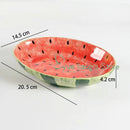 Watermelon Ceramic Plate Home Ramen Bowl Cute Hand-painted Tableware Kitchen Accessories Underglaze Color Fruit Vegetable Plates