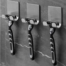 3pcs/set Razor Holder Men Shaving Shaver Razor Stand Shelf Shaving Razor Storage Rack Bathroom Hook Organizer