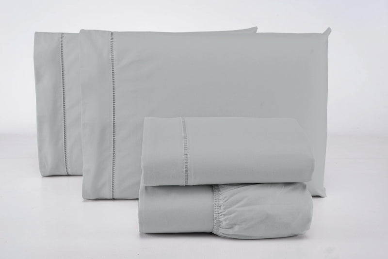 Queen Sheet Set 4 Pieces Cotton Percal 400 Yarn Soft Touch With Elastic