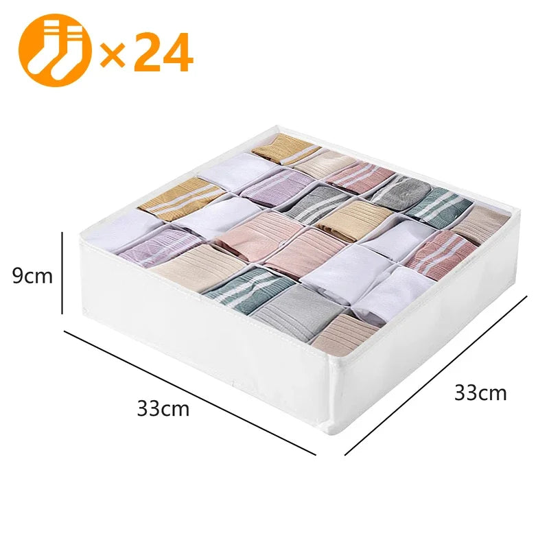 Organizador de sutiã esportivo, caixa de armazenamento de roupas íntimas,