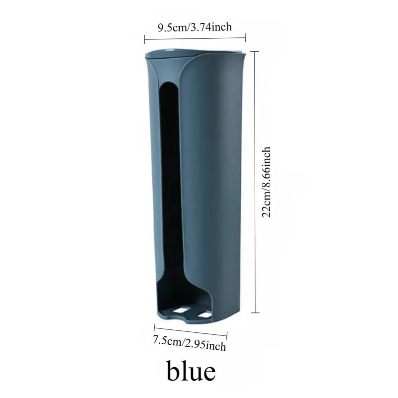 Kitchen Plastic Bag Holder Organizer Wall Hanging Garbage Bag Storage Box Bathroom Trash Bag Bucket Dispenser Kitchen Accessory