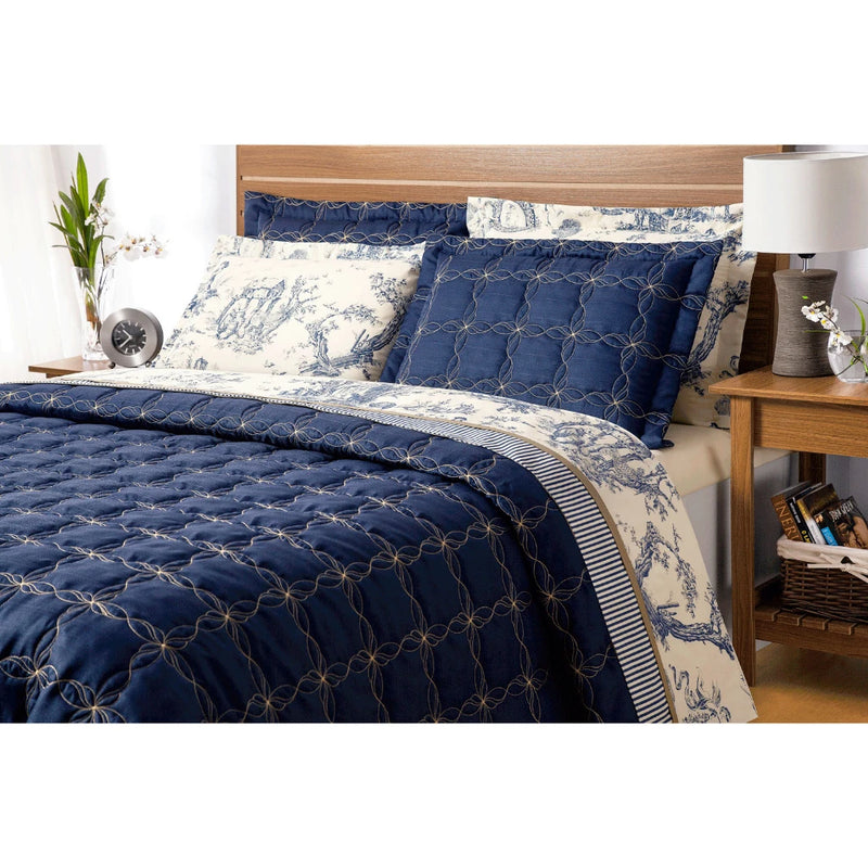 10 PIECE Full Coordinated Kit Duvet Bed Set Bed Set Bed Bed Bed Sheet Porcelain Couple Queen Cotton 180 Yarn Luxury