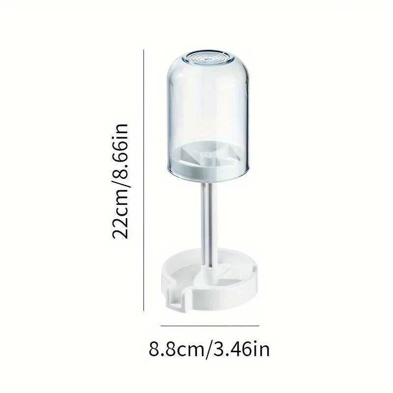 Suporte para escova de dentes com tampa de poeira,