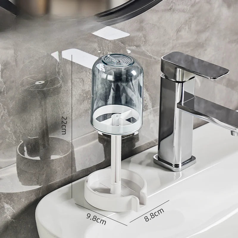 Suporte para escova de dentes com tampa de poeira,