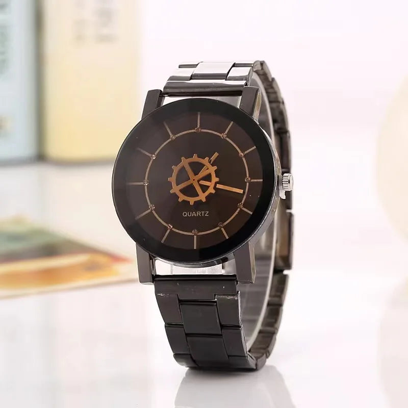 High-grade waterproof luminous new men's watch steel belt quartz watch live burst male wristwatch men watch