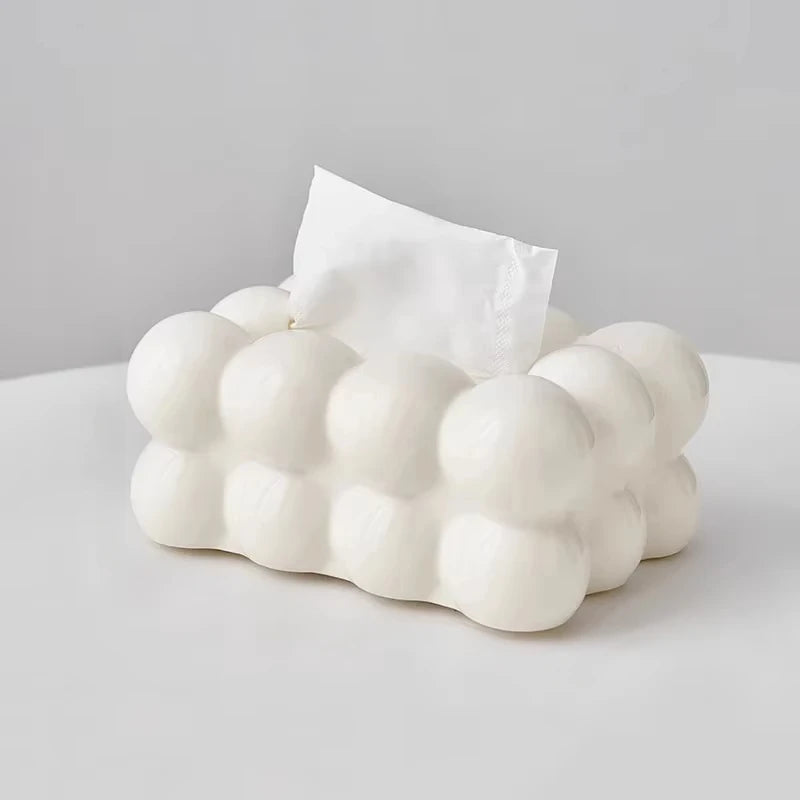 Cloud Design Tissue Boxes Storage Napkin Holder Paper Case Organizer Ornament Craft Desktop Tissue Holder Kitchen Tissue Box