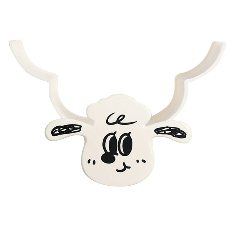 Wall Mounted Paper Storage & Organizer Sheep 7 Rolls Toilet Paper Stand Bathroom Decor Tissue Shelf Bathroom Decorative Hardware