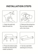 No Punching Toilet Paper Holder Self Adhesive Toilet Roll Paper Holders Bathroom Kitchen Paper Roll Holder Bath Towel Holder