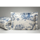 Coordinated Kit 07 PIECES Duvet + Set Bed Sheet Porcelain Couple Queen Cotton 180 Yarn Luxury