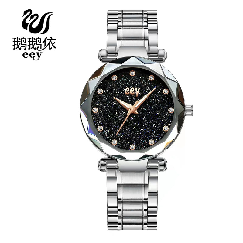 High-grade waterproof luminous new men's watch steel belt quartz watch live burst male wristwatch men watch