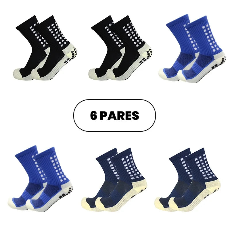 Free Shipping Kit 6 Football Socks High Quality Non-slip Cotton Sports Socks Send Immediately