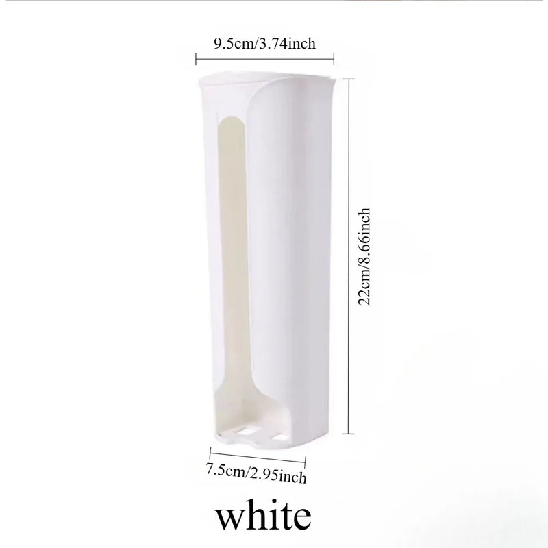 Kitchen Plastic Bag Holder Organizer Wall Hanging Garbage Bag Storage Box Bathroom Trash Bag Bucket Dispenser Kitchen Accessory