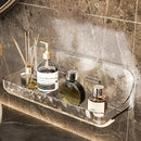 Bathroom Toiletries Shelf Perforation-free Wall-mounted Skin Care Products Wall Toiletry Table Transparent Storage Box