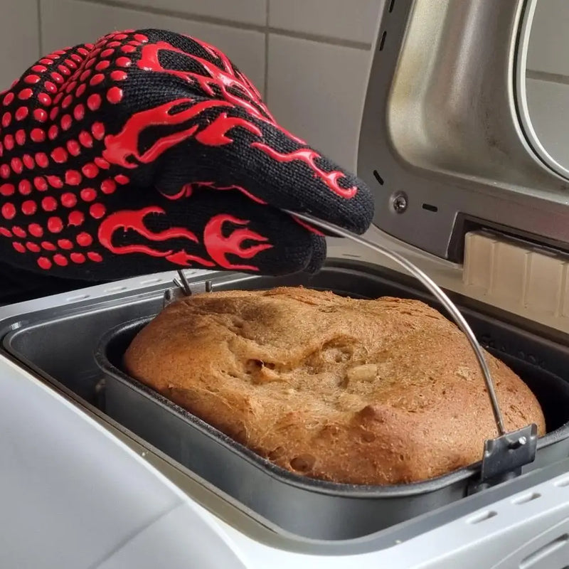 Super Thermal Glove Oven Protects Hands Handle Supports 600 °C Thermal BBQ Glove Super Resisted