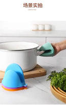 2Pcs Thick Silicone Oven Gloves Heat Resistant Anti-Scald Gloves for Cooking Pinch Grips Pot Holder Silicone Kitchen Accessories