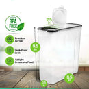 Food Storage Containers with Lids Stackable Treat Box Containers for Kitchen Pantry Organization Containers for Rice Dispenser