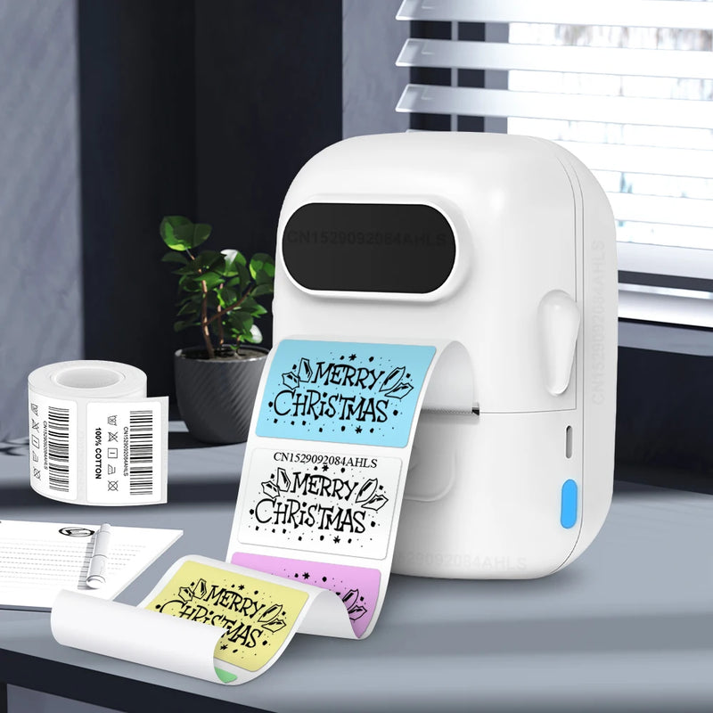 Mini Label Printer Marklife P50 Portable Thermal Printer Self Adheisve Sticker Machine Bluetooth Wireless Label Maker No Ink