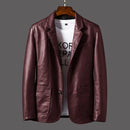 2025 spring and autumn new coat men's warm leather casual popular men's pu leather jacket leather suit mens 4XL