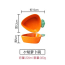 Creative Ceramic Salad Plate Small Avocado Carrot Dish Dessert Bowl Fruit Salad Serving Plate