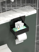 Tissue holder, non perforated toilet paper holder, bathroom privacy tissue box, roll paper holder, wet wipe box