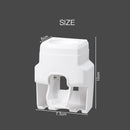 WIKHOSTAR Creative Lazy Automatic Toothpaste Dispenser Toothpaste Squeezer Toothbrush Holder Bathroom Accessories Storage Rack
