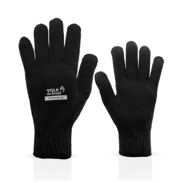 COTTON GLOVE TRICOTED BLACK VOLK - CA 36348