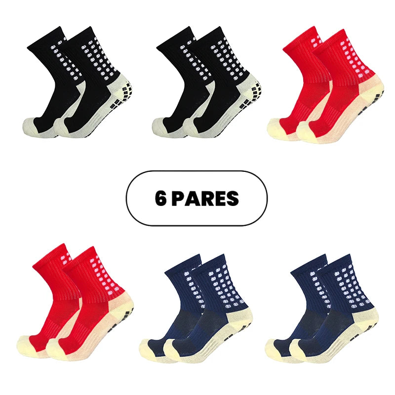 Free Shipping Kit 6 Football Socks High Quality Non-slip Cotton Sports Socks Send Immediately