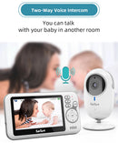 4.3 Inch Video Baby Monitor With Digital Zoom Surveillance Camera Auto Night Vision Two Way Intercom Babysitter Security Nanny
