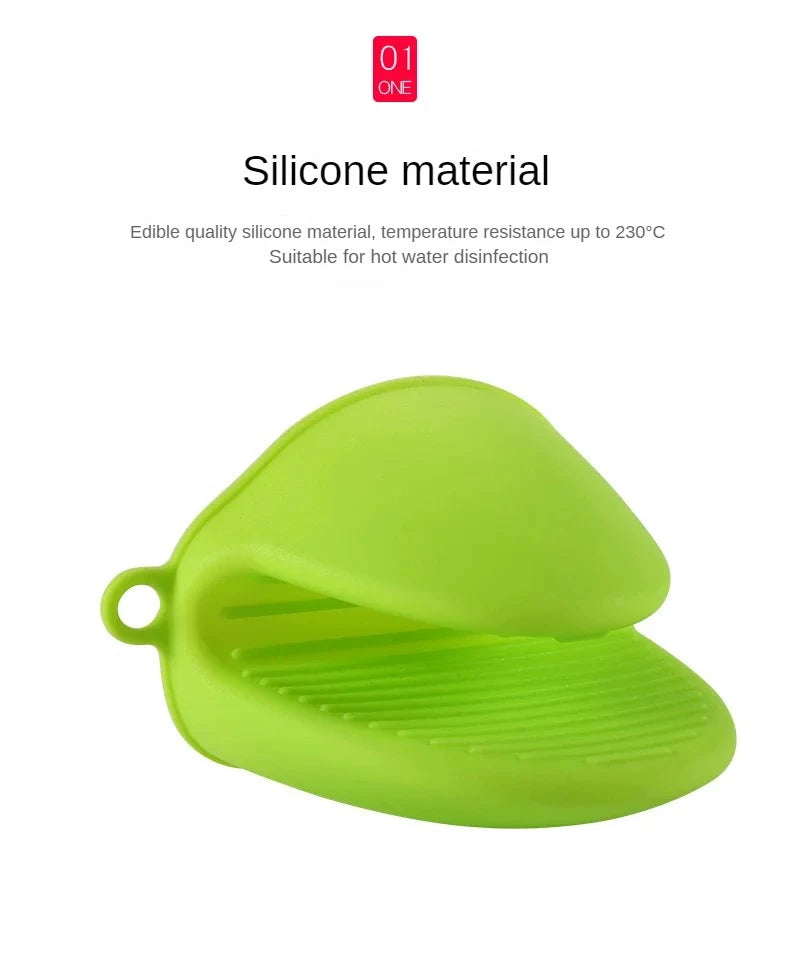 1PC Thick Silicone Oven Gloves Heat Resistant Anti-Scald Gloves for Cooking Pinch Grips Pot Holder Silicone Kitchen Accessories